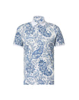 Etro Golfer Allover Paisley Print Blue-White-AL Capone Premium