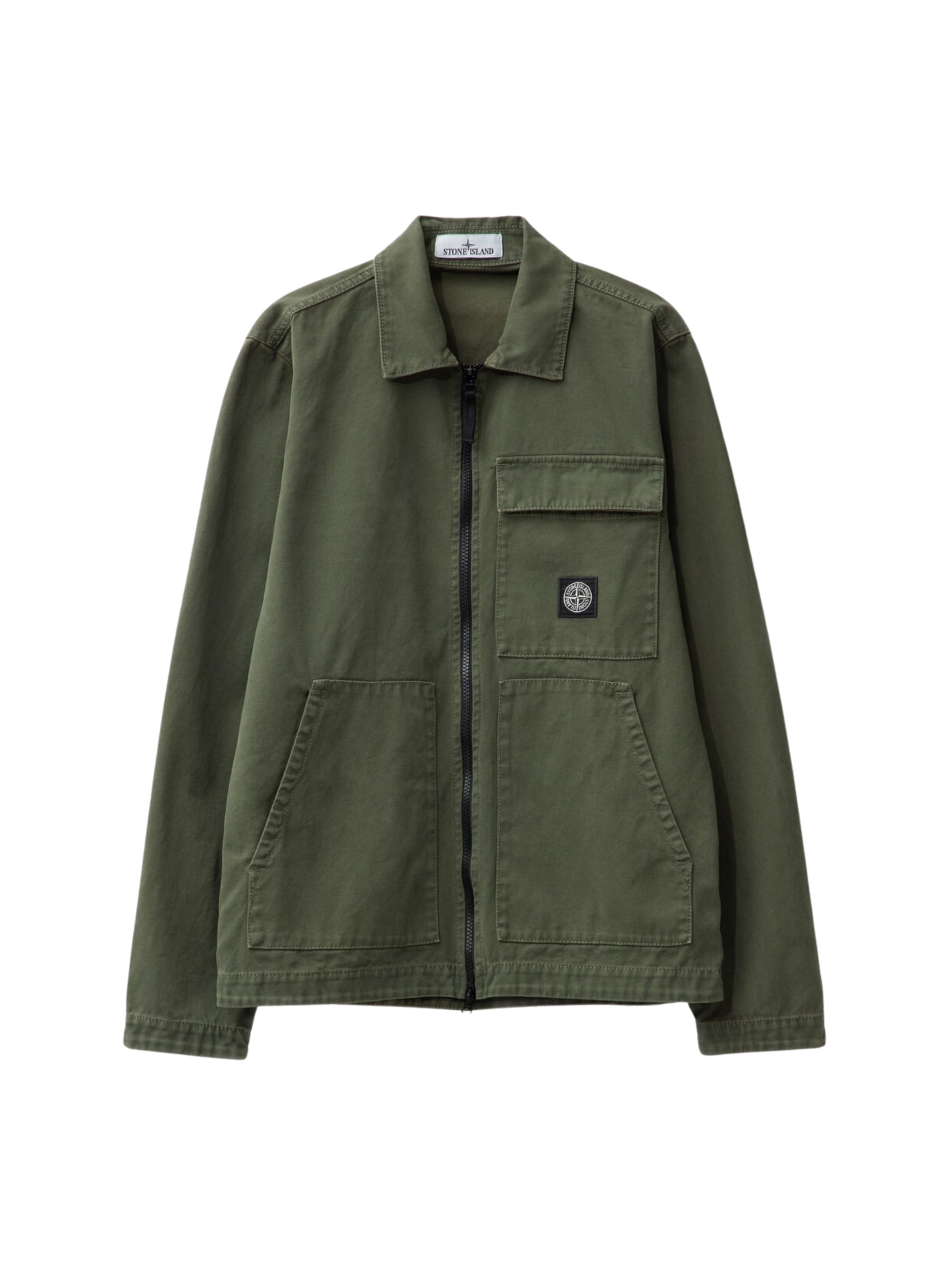 Stone Island Jacket Logo Khaki-AL Capone Premium