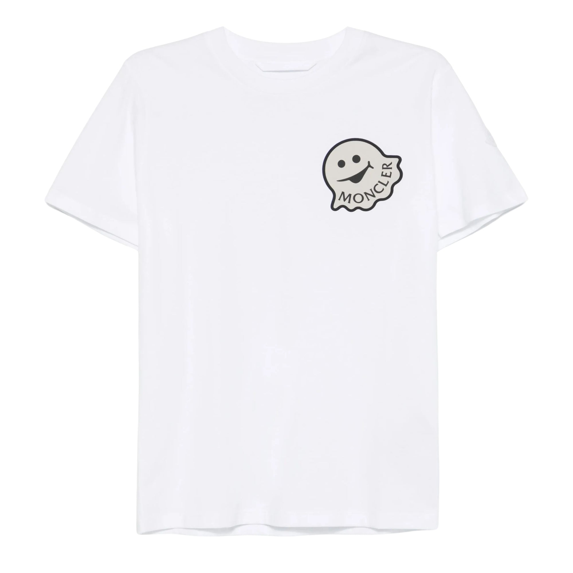 Moncler T-Shirt Logo White-AL Capone Premium