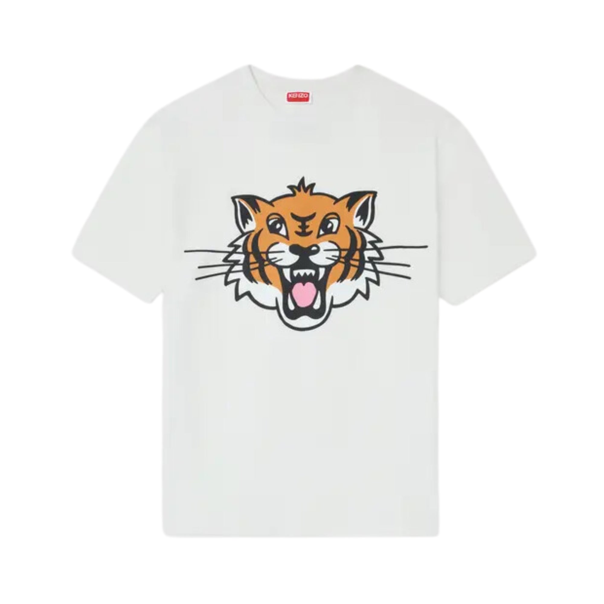 Kenzo T-Shirt Tiger Face White-AL Capone Premium