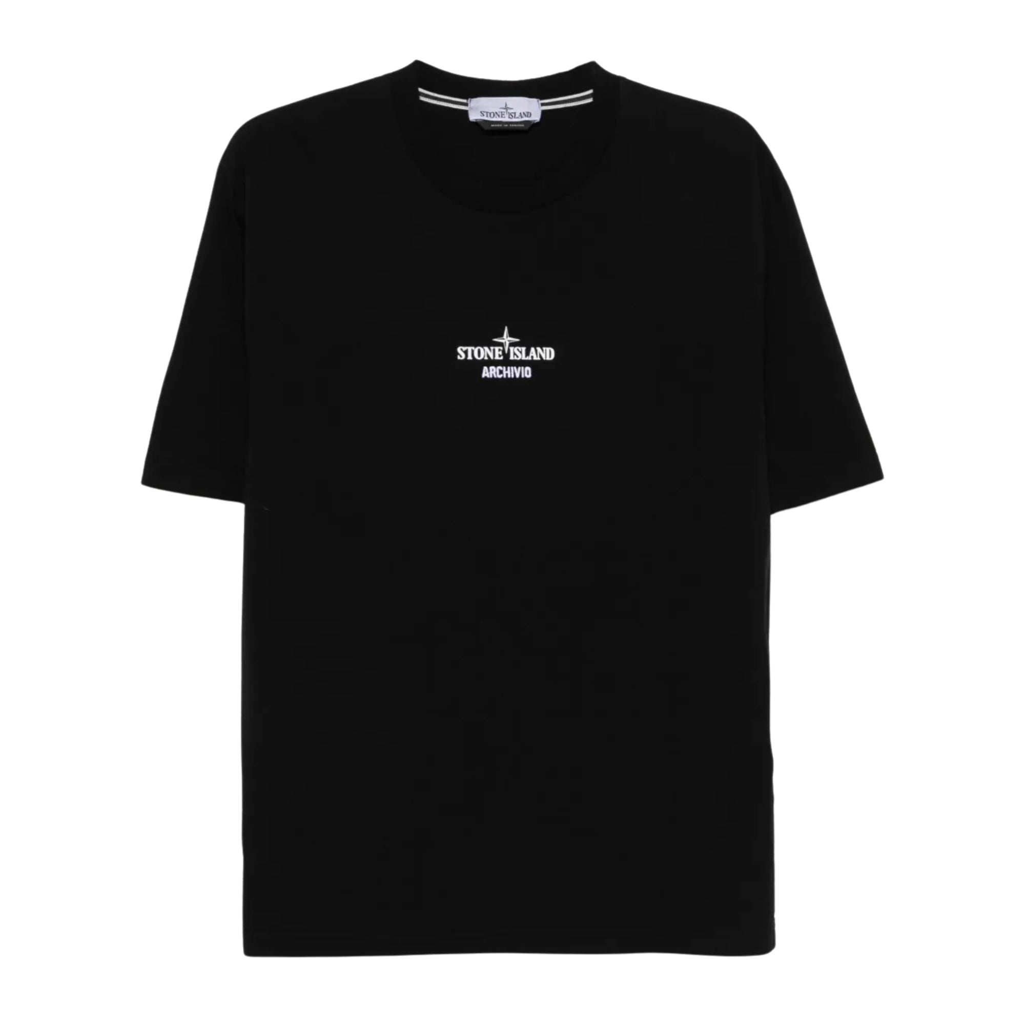 Stone Island T-Shirt Logo Black-AL Capone Premium