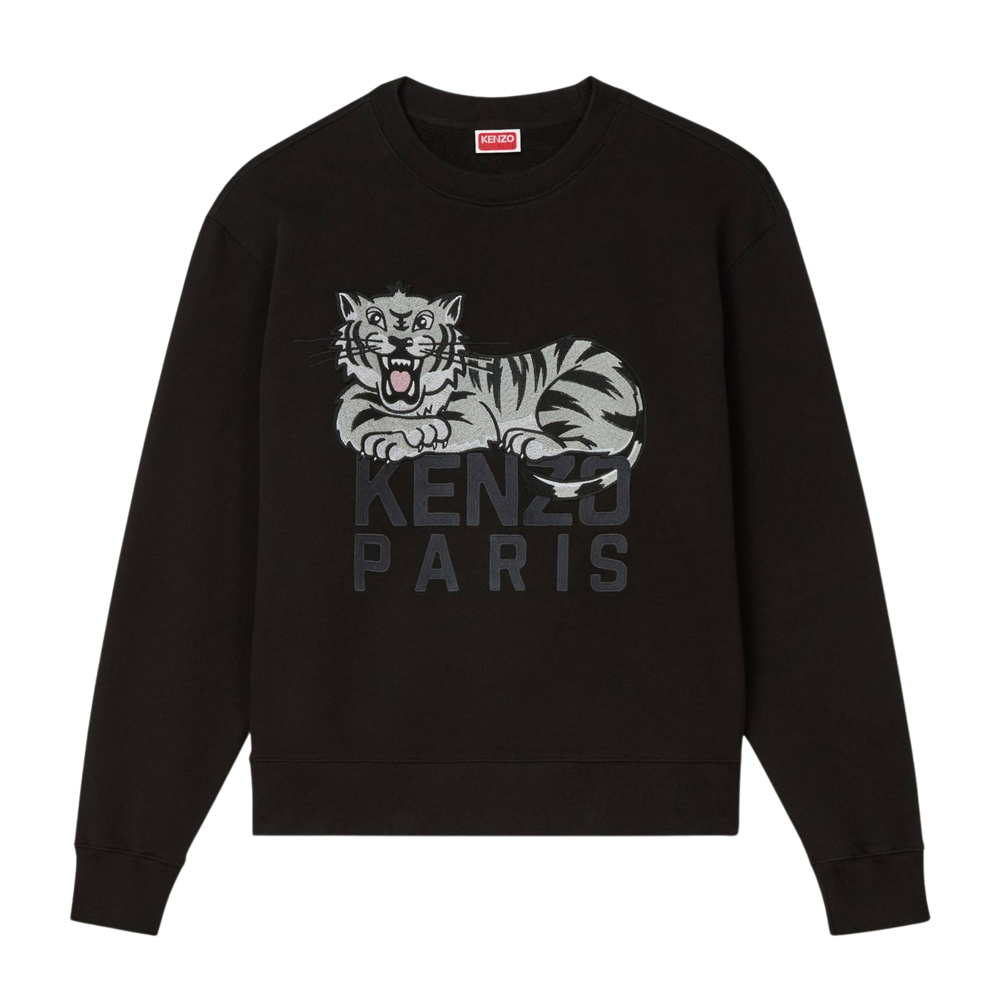Kenzo Sweater Tiger Logo Embro Black-AL Capone Premium