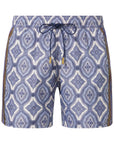Etro Shorts Geometric Print Swimming Blue