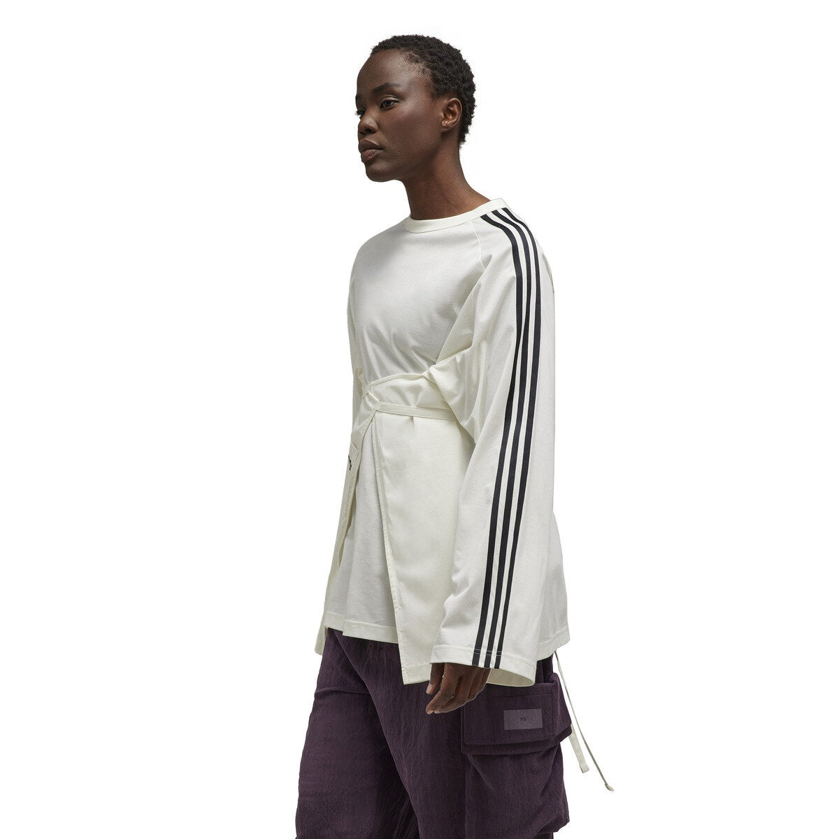 Y-3 Ladies T-Shirt L/S Closure Off-White-AL Capone Premium