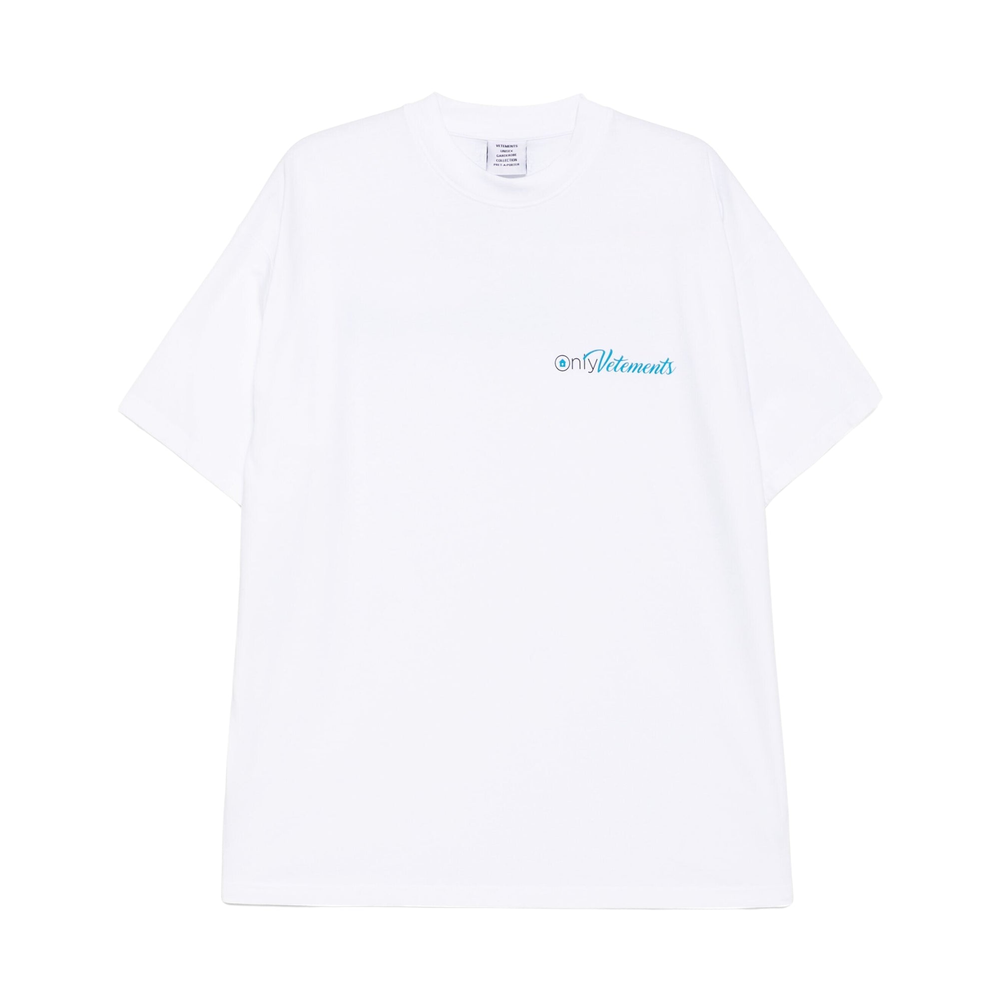 Vetements T-Shirt Only Vetements Regular White-AL Capone Premium