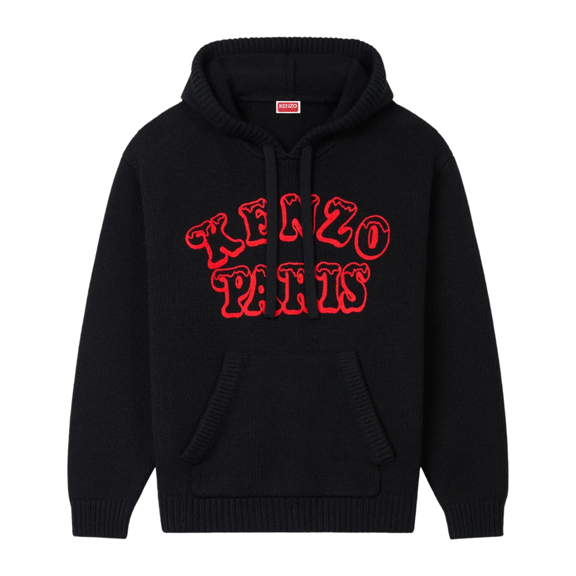 Kenzo Sweater Hooded Knit Black-AL Capone Premium
