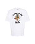 Aape T-Shirt Graphic Print Universe Logo White-AL Capone Premium