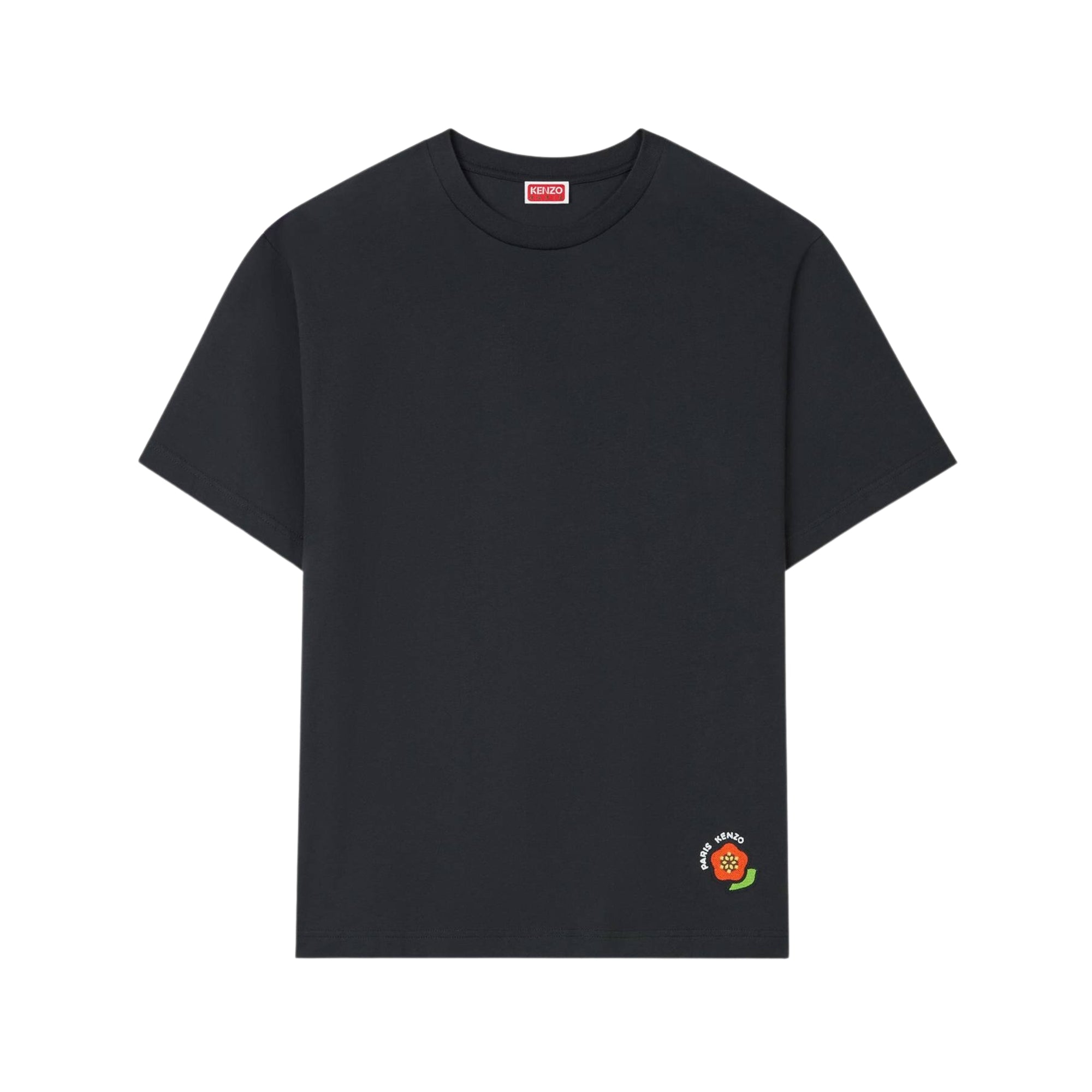 Kenzo T-Shirt Corner Flower Black-AL Capone Premium