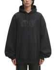 Vetements Hoodie Drip Metal Oversized Black