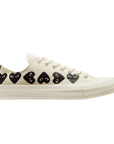 Comme Des Garcons X Converse All Over Hearts White