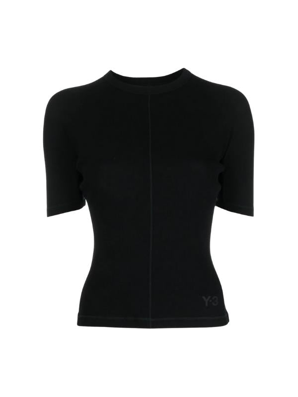 Y-3 Ladies T-Shirt Bottom Logo Black-AL Capone Premium