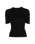Y-3 Ladies T-Shirt Bottom Logo Black-AL Capone Premium