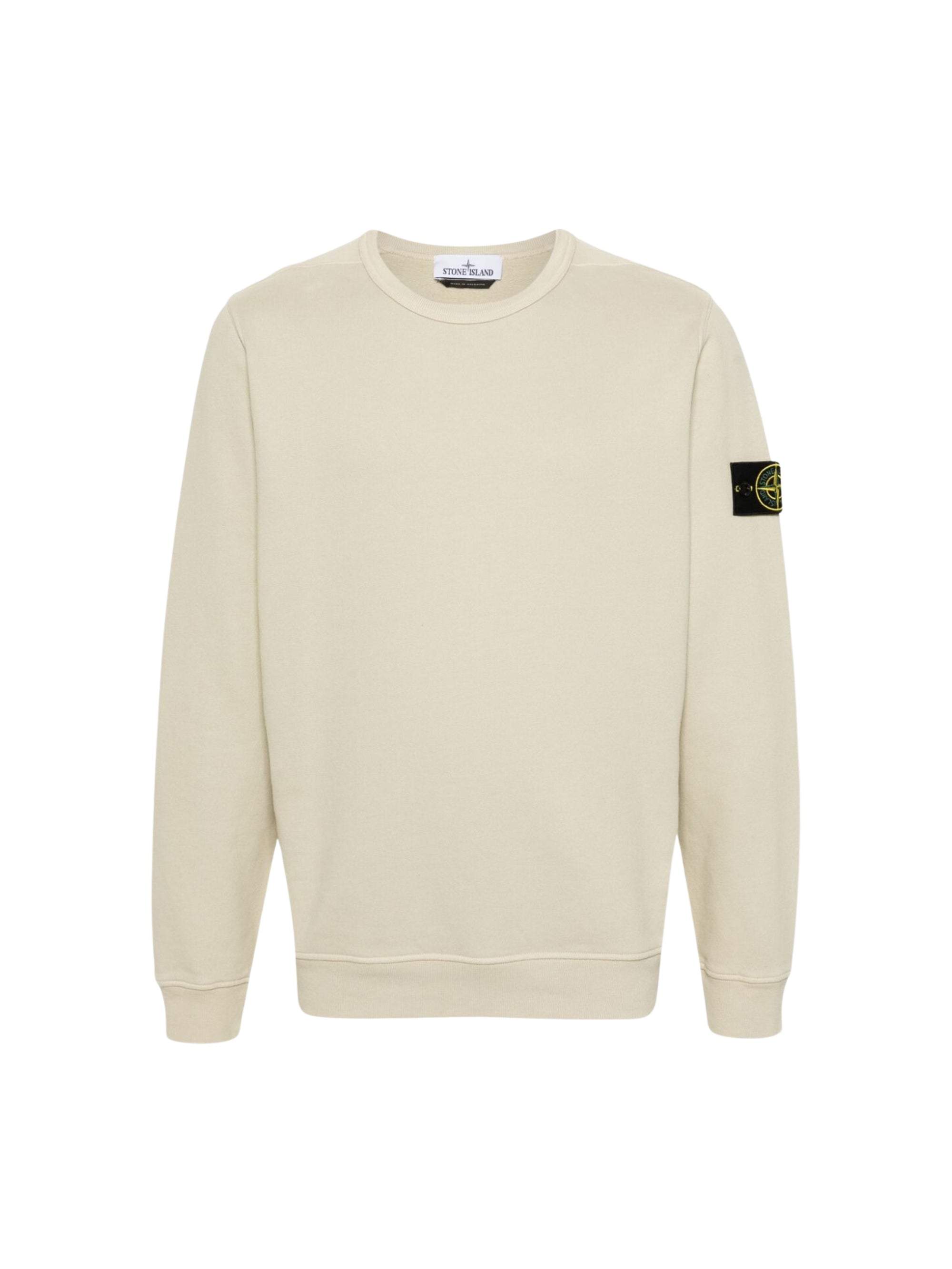 Stone Island Sweater Sleeve Logo Cream-AL Capone Premium