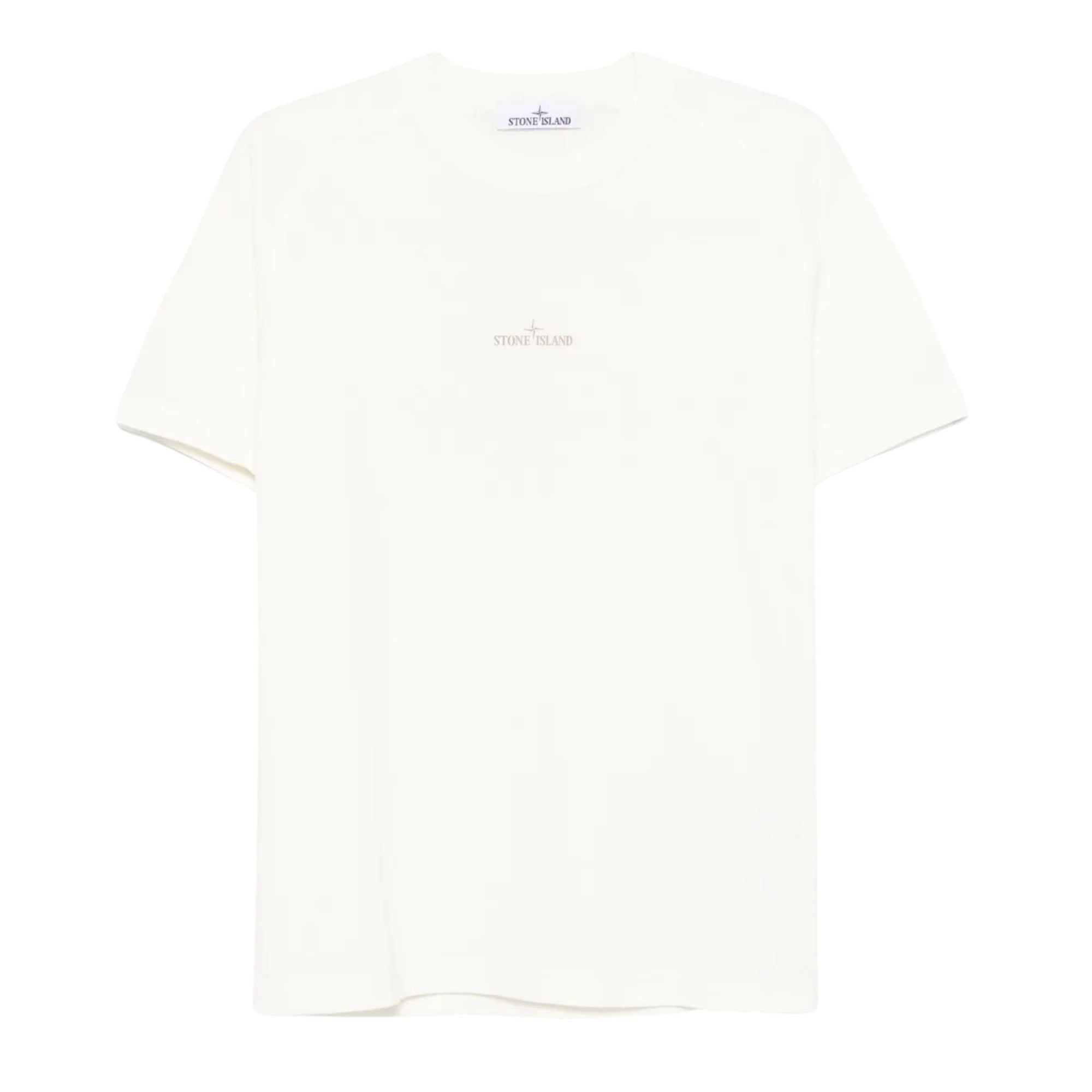 Stone Island T-Shirt Logo Cream-AL Capone Premium