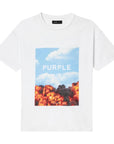 Purple T-Shirt Abouve & Below White