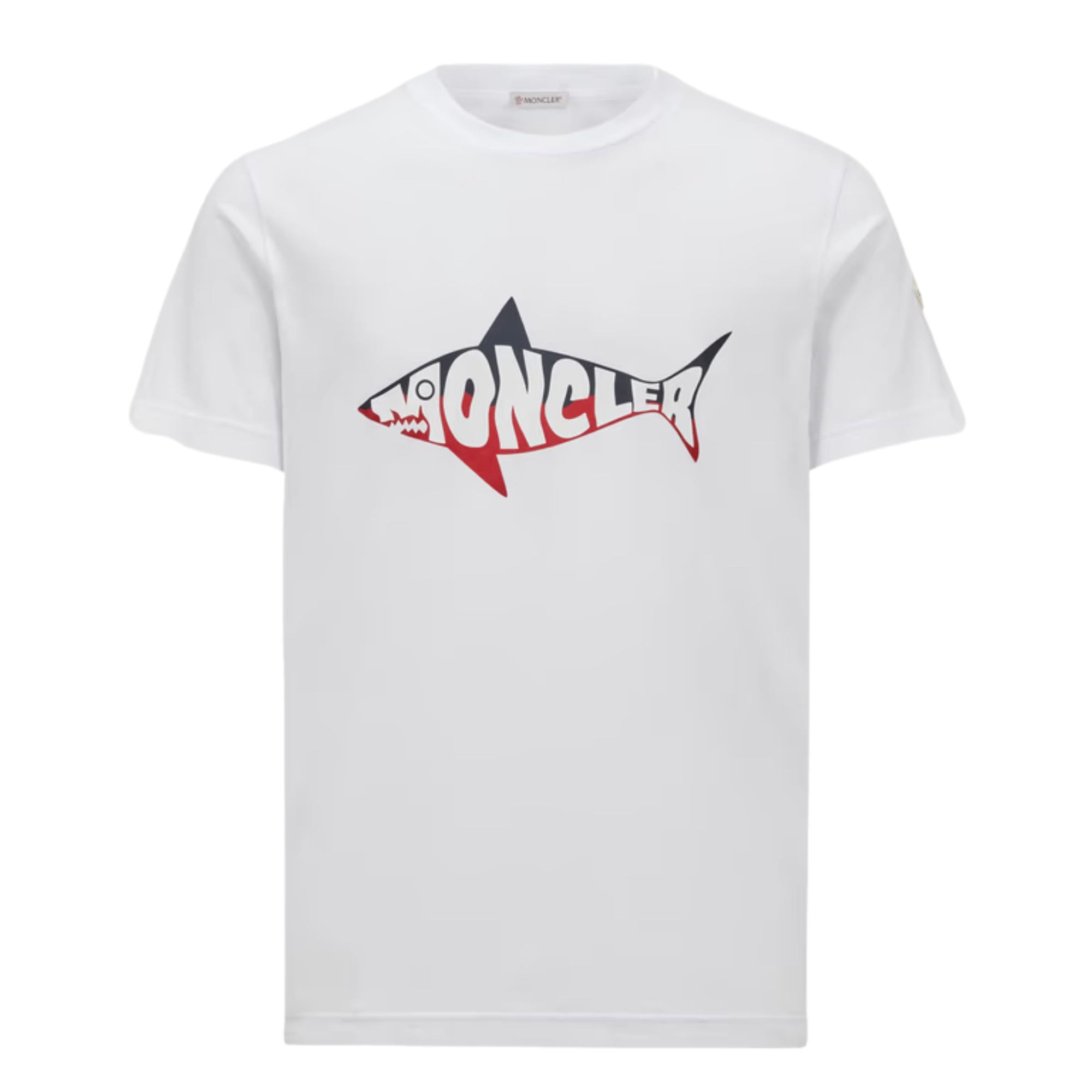 Moncler T-Shirt Shark Logo White-AL Capone Premium
