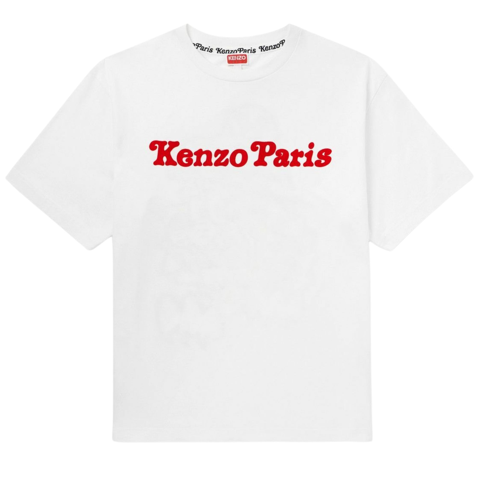 Kenzo T-Shirt Logo White-AL Capone Premium