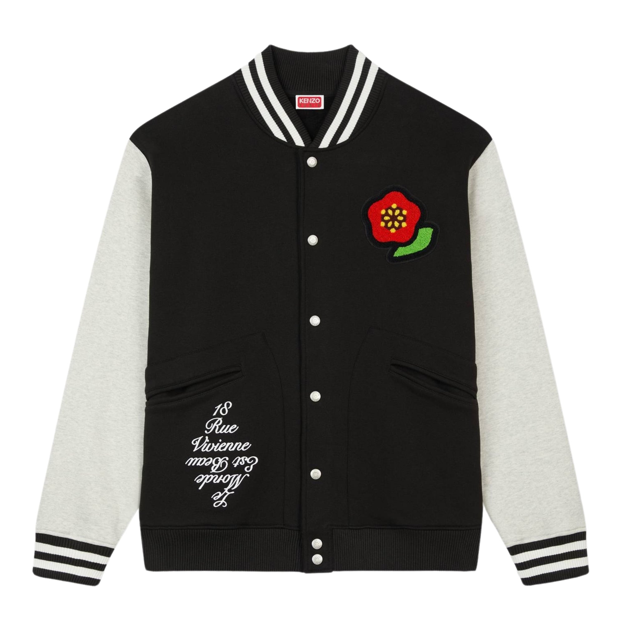 Kenzo Jacket Bomber Black-White-AL Capone Premium