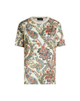 Etro T-Shirt Allover Paisley Print Multi Colour