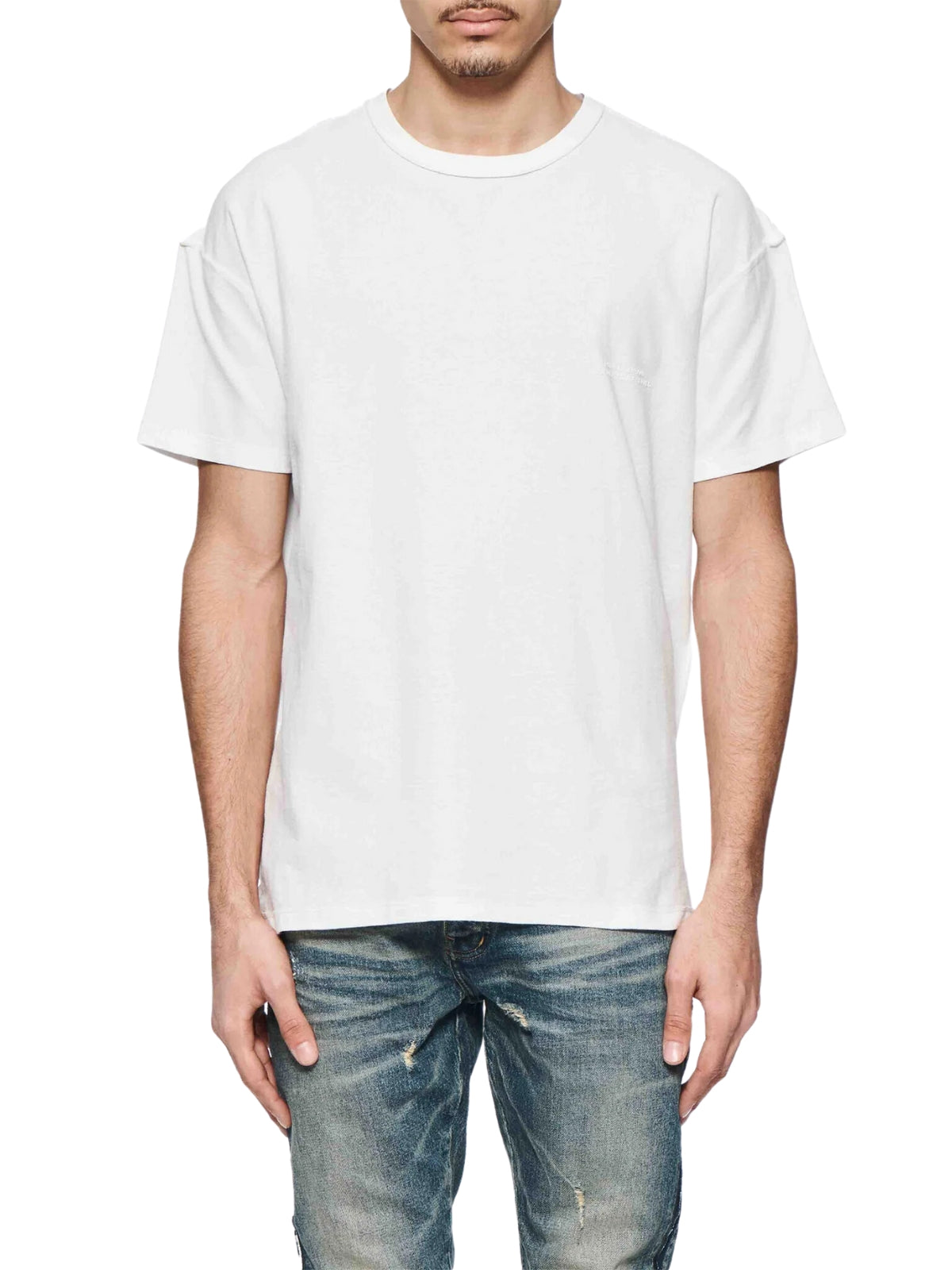 Purple T-Shirt White-AL Capone Premium