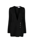 Chiara Ferragni Dress Low V Neck Black