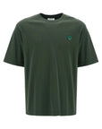 Maison Kitsune T-Shirt Bold Fox Head Patch Ranger Green