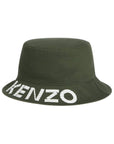 Kenzo Bucket Hat Logo Green