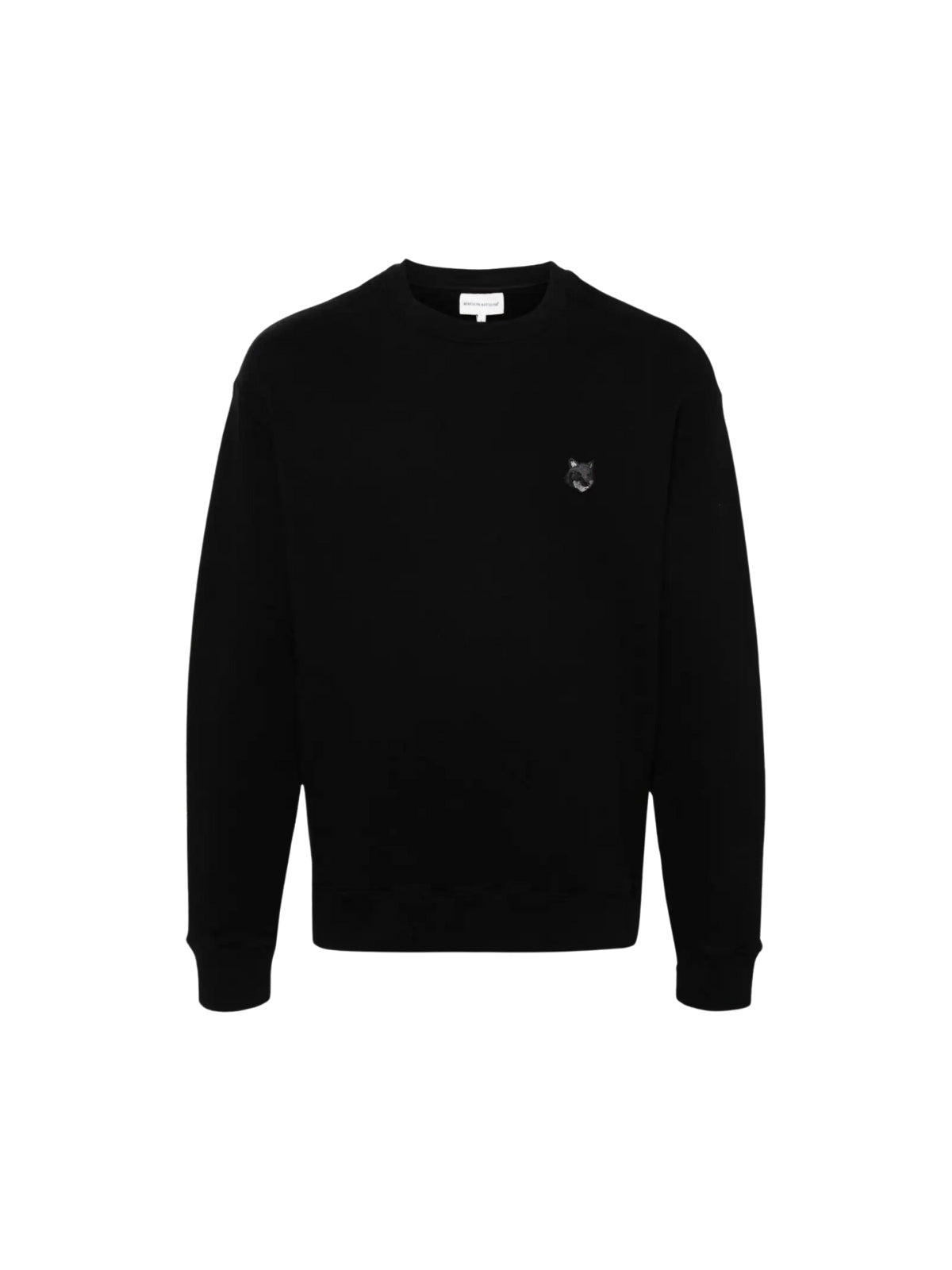 Maison Kitsune Sweater Bold Fox Head Patch Black-AL Capone Premium