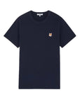 Maison Kitsune T-Shirt Fox Head Patch Ink Blue