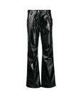 Msgm Pants Leather Black