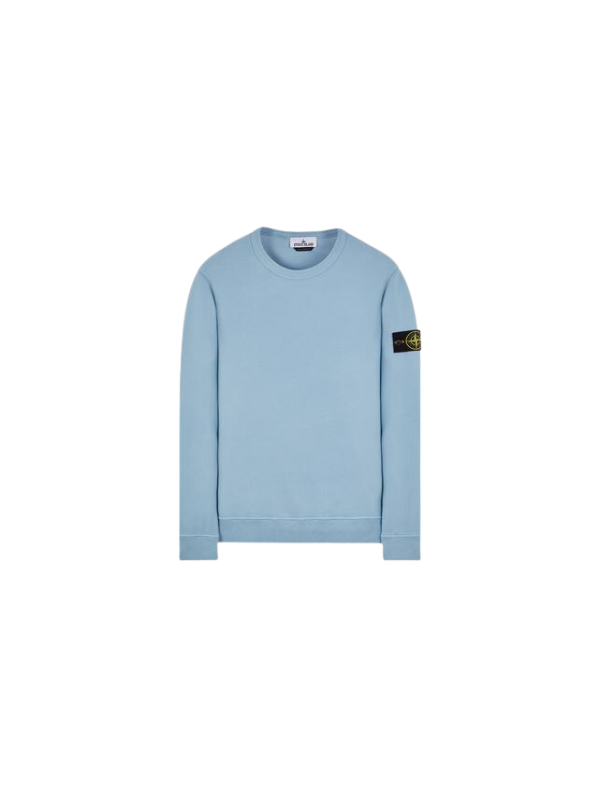 Stone Island Sweater Logo Powder Blue-AL Capone Premium