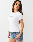 True Religion T-Shirt Wing Crew White
