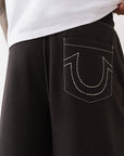 True Religion Sweatpants No1 Baggy Big T Jet Black