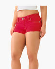 True Religion Joey Low Rise Short Flap Scarlet Sage