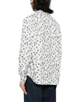 Maison Kitsune Shirt Relaxed Design Grey-Blue