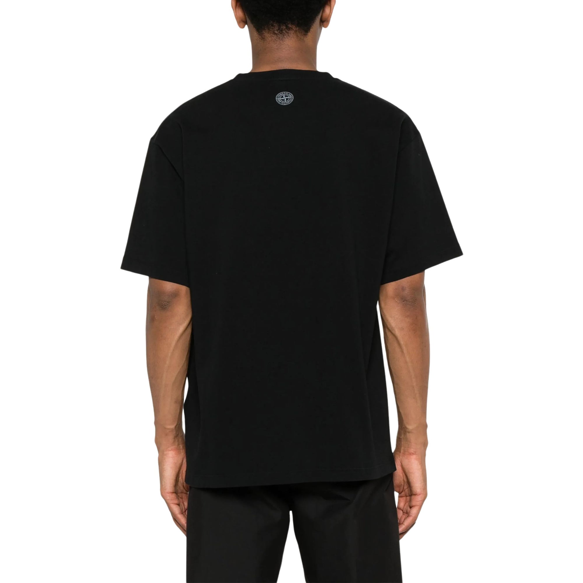Stone Island T-Shirt Big Logo Black-White-AL Capone Premium