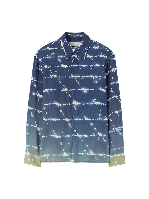 Jil Sander Shirt Allover Print Blue-Silver - AL Capone Premium
