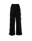 Karl Lagerfeld Track Pants Side Stripe Monogram Print Black-AL Capone Premium