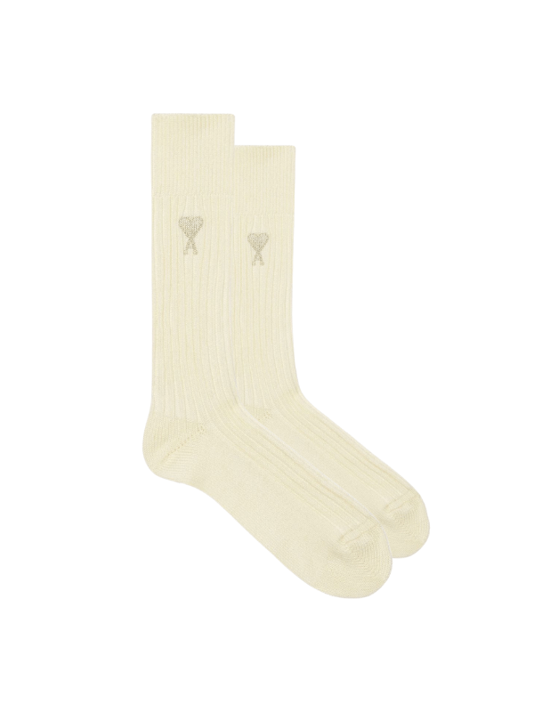 Ami Socks Logo Off-White - AL Capone PremiumAccessoriesSocks856-26