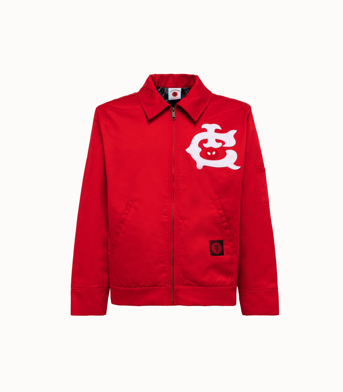 Icecream Jacket Work Lining Red - AL Capone PremiumClothingJackets1016-22