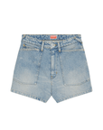 Kenzo Shorts Ladies Denim Dirty Blue