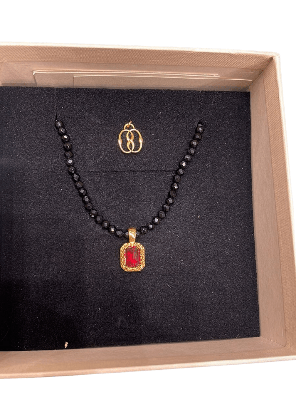Bally Necklace Brass Pendant Black - AL Capone PremiumAccessoriesJewellery1423-1