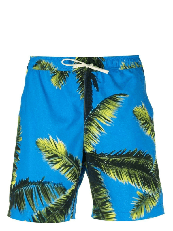 Blue Sky Inn Shorts Swim Palms Allover Print - AL Capone PremiumClothingShorts963-23