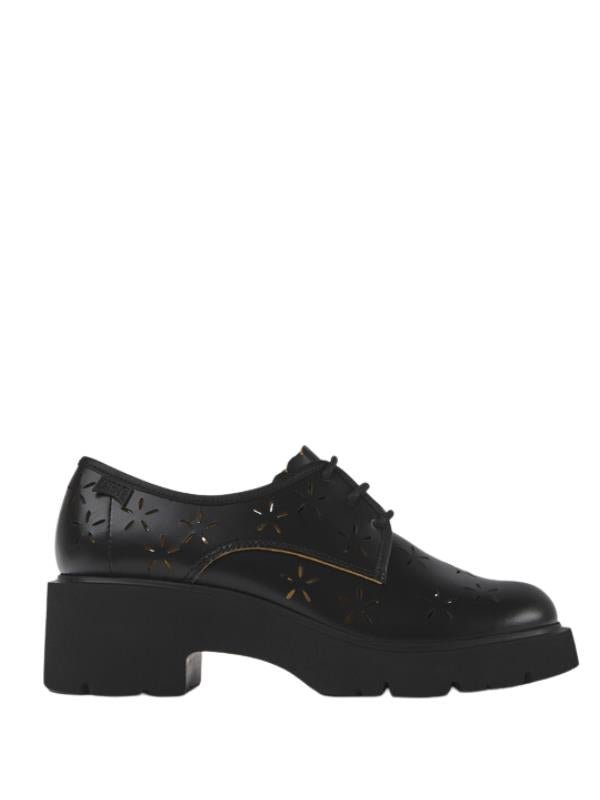 Camper Ladies Sneaker Docko Negro Cut Out Flowers Black - AL Capone PremiumFootwearSneakers871-40