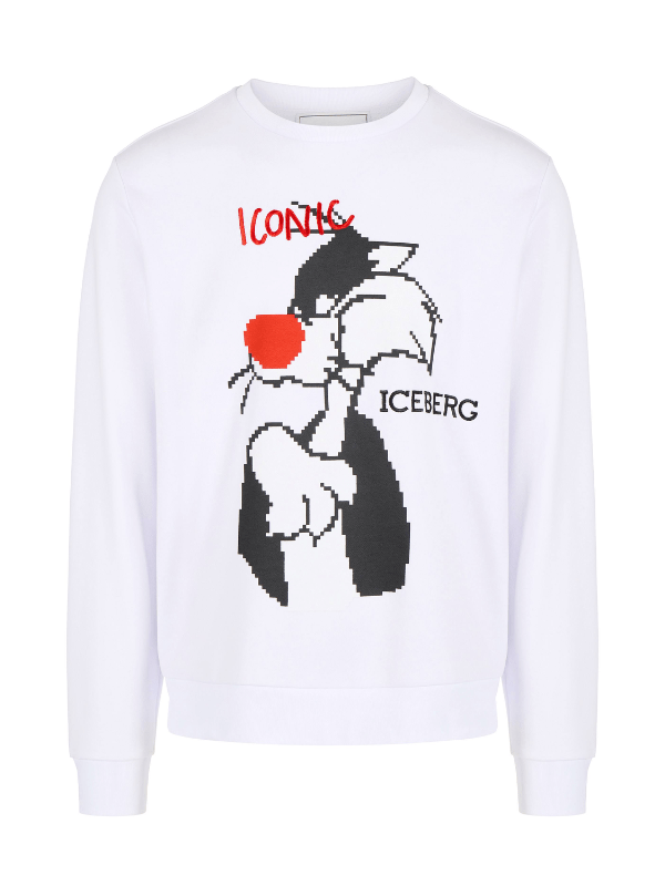 Iceberg Sweater Sylvester White - AL Capone PremiumClothingHoodies And Sweats931-65