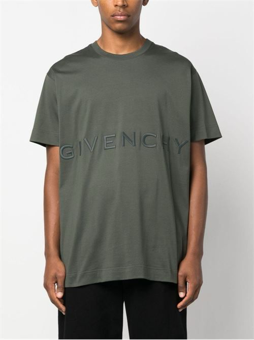 Givenchy T-Shirt Logo Mini Green - AL Capone PremiumClothingT-Shirts574-71