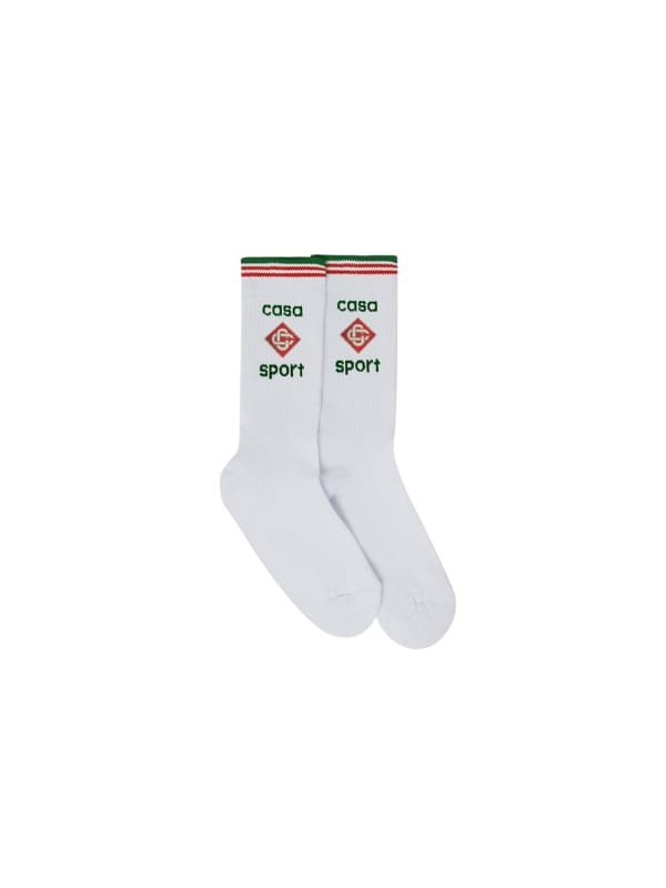 Casablanca Socks Casa Laurel White - AL Capone PremiumAccessoriesSocks1148-22