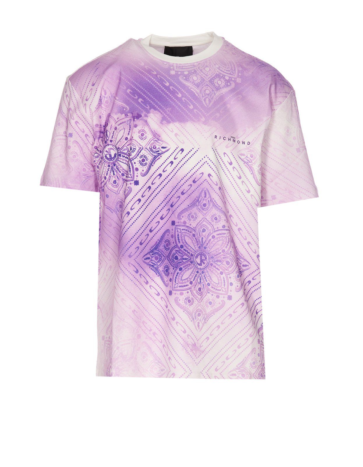 John Richmond T-Shirt Over Abakai Bandana Purple - AL Capone PremiumClothingT-Shirts456-11