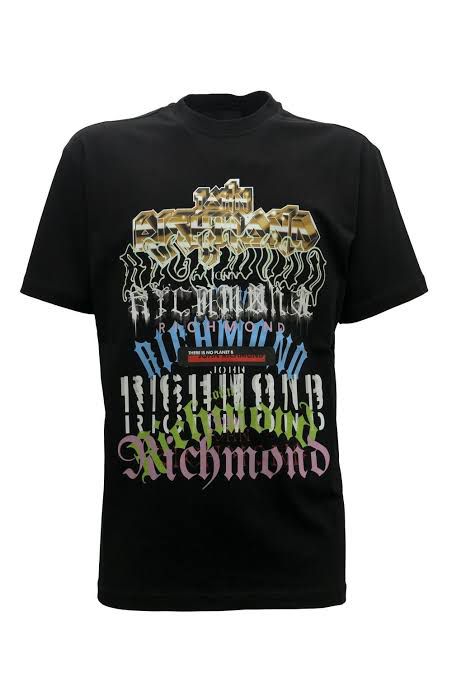 John Richmond T-Shirt Over Kimiga Colo Black - AL Capone PremiumClothingT-Shirts456-13