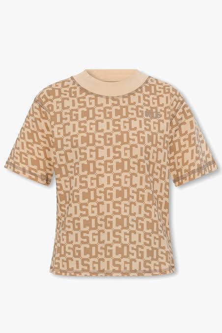 Gcds T-Shirt Allover Print Brown - AL Capone PremiumClothingT-Shirts651-121